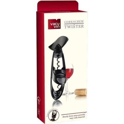 VACUVIN - Tire-bouchon Noir - TwisterVACUVIN - Tire-bouchon Noir - Twister-Ywey