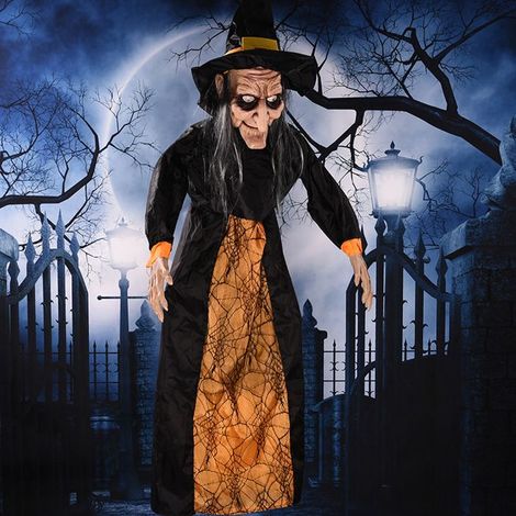 Décoration Halloween - Sorcière Fantôme Suspendu - 145 cm - Multicolore - Électrique (1/5)