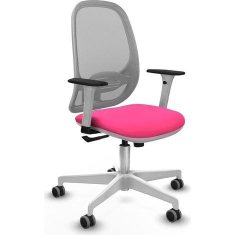 Chaise de bureau piqueras y crespo Cilanco blanc simili cuir (1/2)