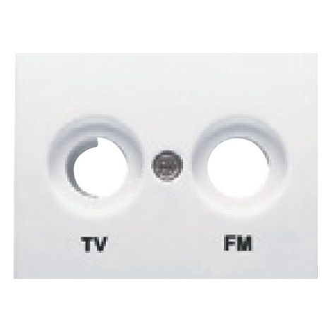 TV-Buchsenabdeckung FM-WHITE BJC Coral 21330