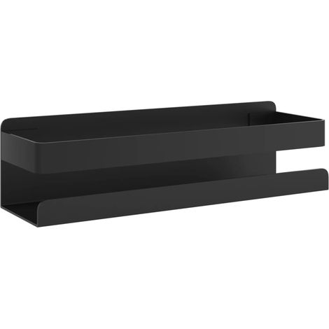Étagère de douche noir mat acier inoxydable 304 brossé (1/5)