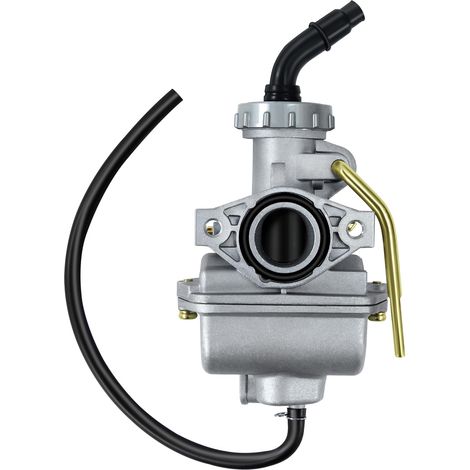 Carburador PZ20 de 20 mm con válvula manual para mini quads, quads, quads, motos de cross y pit bikes de 4 tiempos (50 cc, 70 cc, 90 cc, 110 cc y 125 cc).