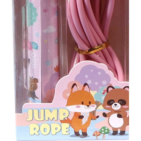 Corde à sauter pour enfants en PVC, motif mignon et animaux, sans nœuds, idéale pour l'entraînement, le fitness et comme récompense à la maternelle. (1/5)