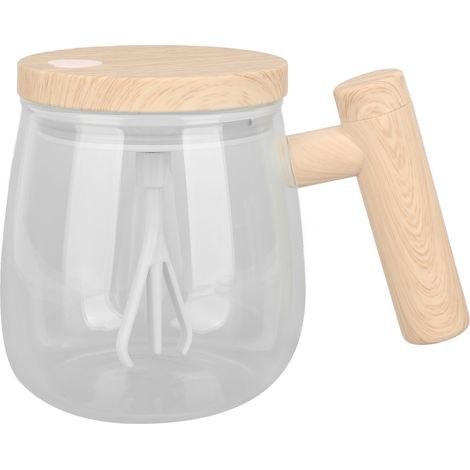 Tragbarer elektrischer 400-ml-Becher mit Selbstumrührfunktion, ideal für Büro, Schule, Fitnessstudio, Küche und Reisen. (1/5)