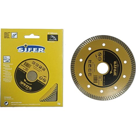 SIFER DISCO DIAMANTADO PORCELANICO 125x1.4x8.0x22.2=68P125/CK850