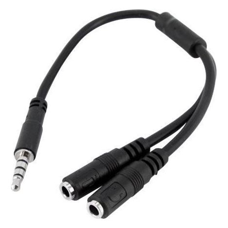 StarTech.com Adapter Kopfhörer mit Mikrofon Mini-Jack 3.5mm 4-pin zu separaten Anschlüssen Kopfhörer und Mikrofon - M zu 2xH (1/5)
