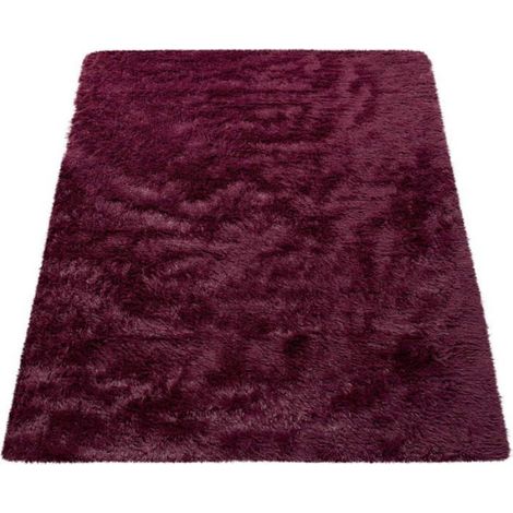 Paco Home Tapis Poils Longs Salon Shaggy Fausse Fourrure Fourrure Moelleux Violet Lilas 80x150 cm (1/5)