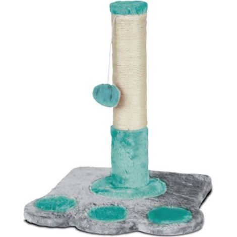 Arbre à chat - JUANIO - 33x33x37 cm - Poteau sisal - Plateforme spacieuse - Gris (1/3)