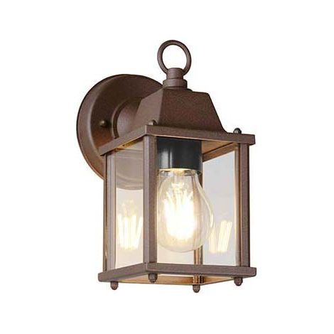 Applique murale d'extérieur lanterne lampe de porte d'entrée aluminium rouille lampe de jardin lampe de façade 22,5 cm (1/5)
