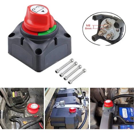 Interrupteur principal d'alimentation 12-48V à 3 vitesses pour yacht/camping-car, commutateur de transfert haute puissance pour batterie de voiture. (1/5)