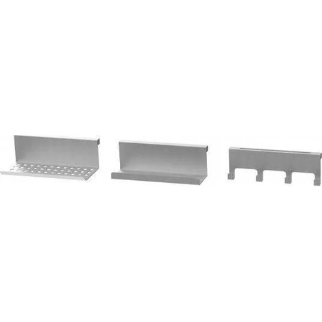 Set di 3 accessori da cucina per esterni in acciaio inox (portaspezie/spatola/spugna) - Le Marquier