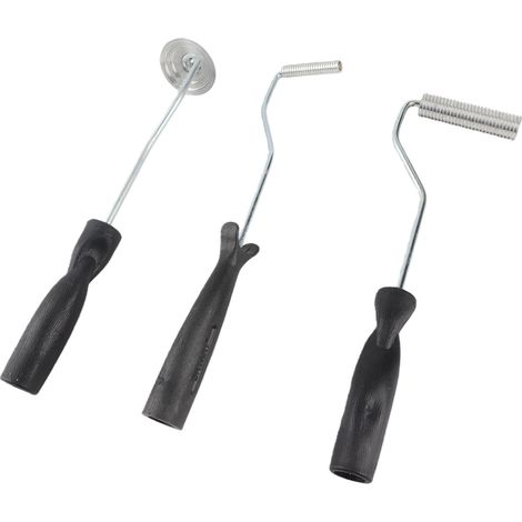 Kit d'outils à rouleau en fibre de verre (3 pièces) : rouleau à bulles pour la stratification de résine en fibre de verre et projets de moulage composite. (1/5)