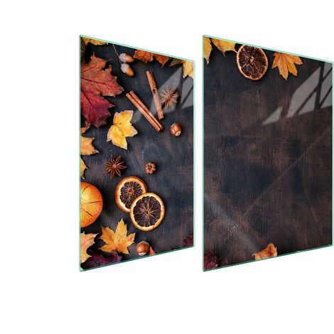 GLASSCHUTZPLATTE FÜR HERD 70x52 BLÄTTER (1/5)