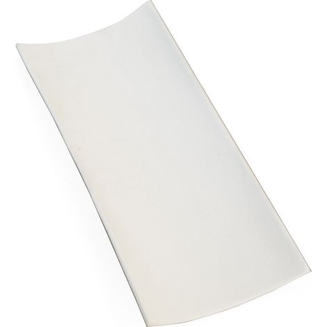 Antiscivolo antivibrazione in gomma 100x200 mm. spessore 2,5 mm. bianco