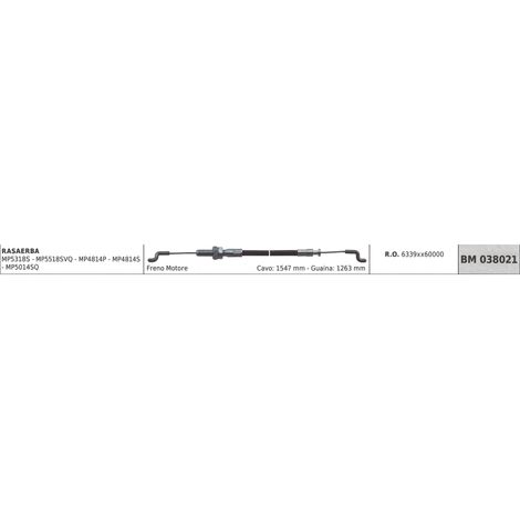 Motorbremskabel MAORI Rasenmäher MP5318S - MP5518SVQ Kabel 1547 mm Ummantelung 1263 mm