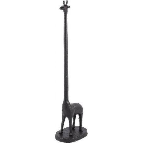 Großer Rollenpapierhalter aus Gusseisen in Giraffenform, freistehend, für Badezimmer/Wohnzimmer