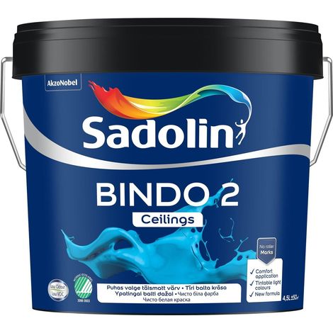 Sadolin Bindo 2 BW Deckenfarbe Weiß Matt 4,5L
