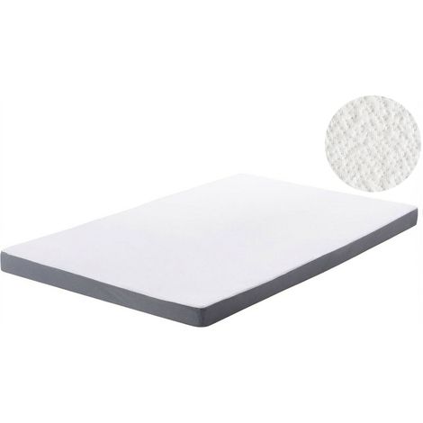 Colchón de poliéster blanco funda extraíble con cremallera 80 x 200 cm Piccolo (1/5)