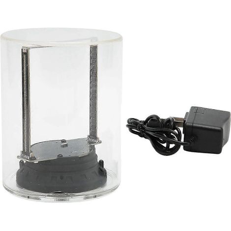 Ventilateur holographique 3D avec 160 LED, carte mémoire intégrée de 32 Go, contrôle WiFi via application, écran holographique de 3,9 pouces avec couvercle transparent, prise standard américaine 100-2 (1/5)
