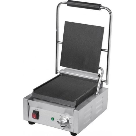 Gril de Contact Simple Panini Buffalo – Plaques Lisses Fonte – 1,5kW – Compact Pro, 220 V - MONO