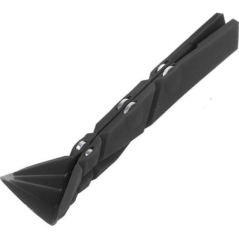 3-in-1 Messlöffel mit flachem Boden, Silikon, magnetisch, faltbar, Küchenhelfer, Schwarz