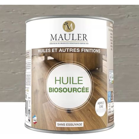 Huile biosourcée MAULER Gris perle ciré 0,25 L (1/3)