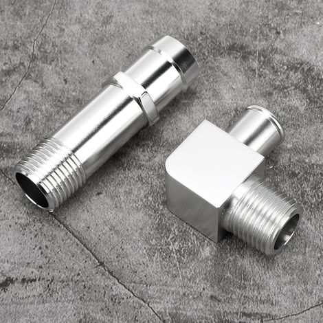 Raccord de tuyau de chauffage 3/4 po, pompe à eau 5/8 po, coude à 90 degrés, référence 9514X, compatible avec les moteurs Chevy SBC V8 (1/5)