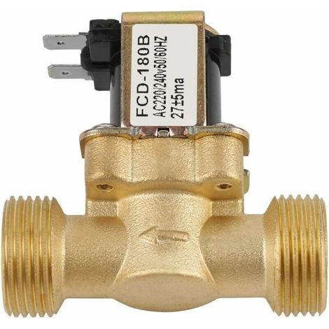Pair G3/4 Elektrisches Magnetventil, 2-Wege-Wassereinlass, N/C AC, normalerweise geschlossen, 220/240 V FCD-180B