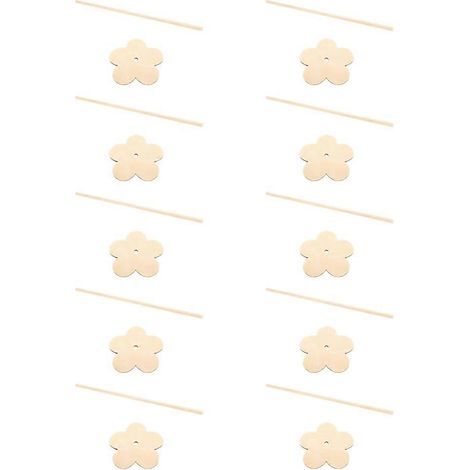 Wandaufsteller aus Holz, ideal für einen Hochzeits- oder Kindergeburtstagstisch, mit Blume und Dekostab. (1/5)