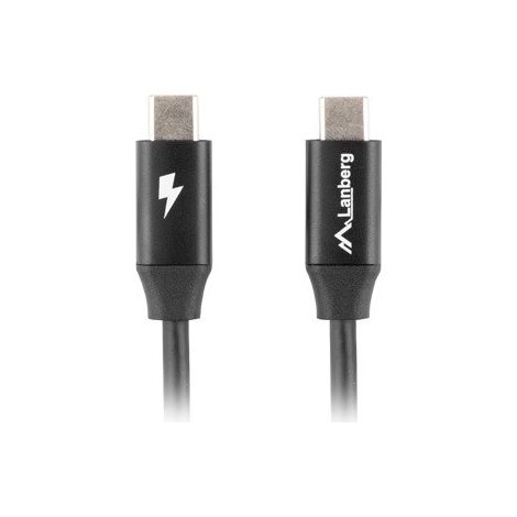 Kabel usb lanberg 2.0 Stecker/usb c Stecker quick charge 4.0 1.8m schwarz (1/3)