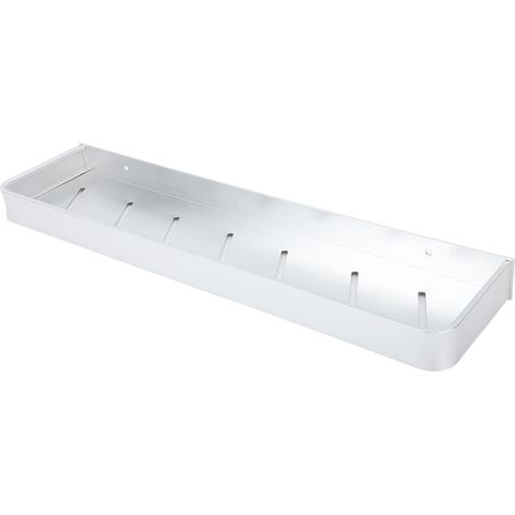 Étagère murale en aluminium pour salle de bain, sans perçage, avec crochet, 50 cm (1/5)