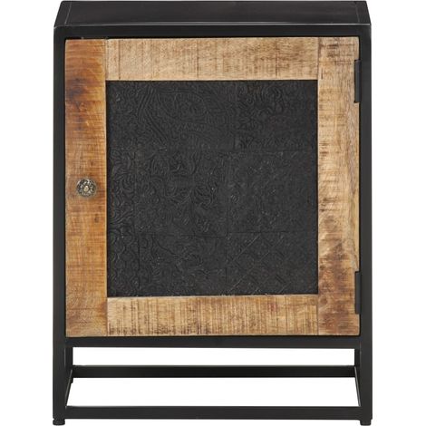 Maison Exclusive - Comodino 40x30x50 cm in Legno di Mango Grezzo