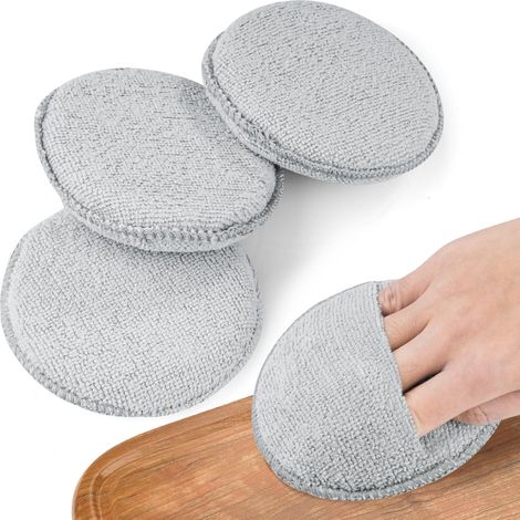 Sollbry Lot de 4 tampons applicateurs de cire et d'huile pour le bois (1/5)