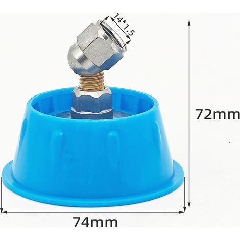 Buse haute pression atomisant un pulvérisateur coupe vent à sept trous tête de pulvérisation à brume fine avec couvercle 2pc (1/4)