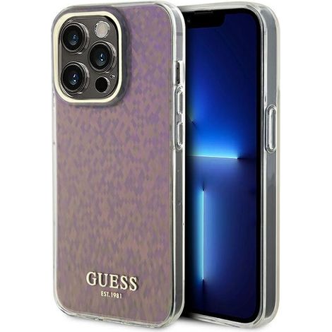 Custodia Guess Faceted Mirror Disco Pink per iPhone 15 Pro Max (1/5)