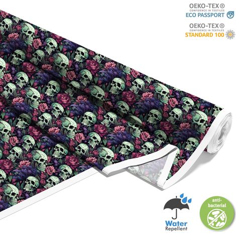 Outdoor dekostoffe oxford - Motiv der Schädel I DX4593 (1/5)