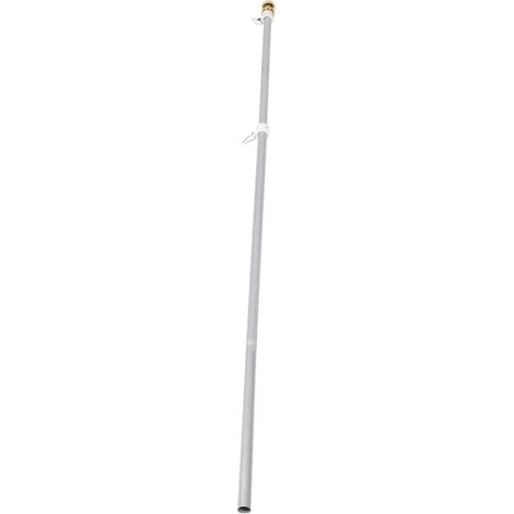 Mât de Drapeau Rotatif en Acier Inoxydable 1,9 M Tête Dorée pour Extérieur Jardin Balcon Résistance Antirouille sans Enchevêtrement, Support Polyvalent pour Drapeaux Décoratifs (1/5)