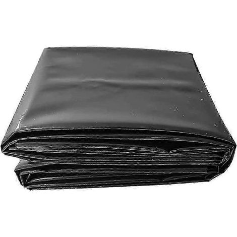 Tissu noir imperméable pour bassins à poissons, bassins de jardin, cascades et imperméabilisation des routes. (1/3)