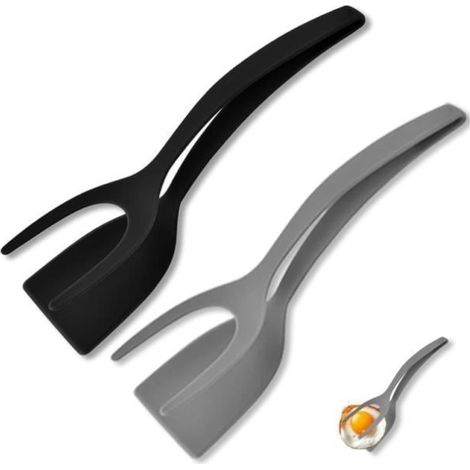 2-in-1 Eierspatel, 2-teiliger antihaftbeschichteter Silikon-Eierspatel für Zuhause