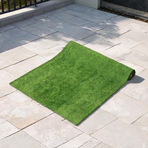 Tapis de sol extérieur en gazon synthétique 1 x 4 m avec drainage (1/5)