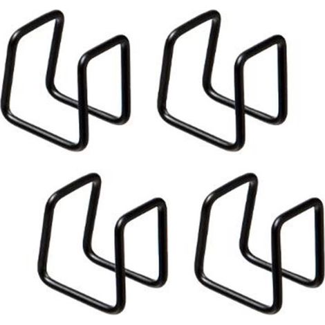 Five Simply Smart – Lot de 4 clips de fixation 3cm noir – Métal pour maintien optimal – Compatible Mix N Modul – Dimensions L. 3 x l. 2,5 x H. 3,5 cm (1/3)