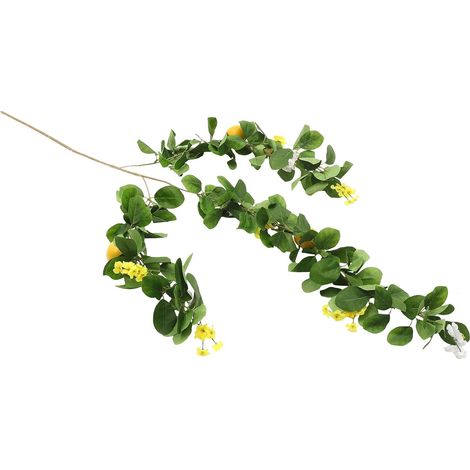 Branches sans de ni Guirlande Artificielles de Murale Citronnier Taille Réalistes en Plastique Arrosage pour Décoration de Mariage (1/5)