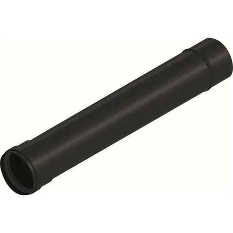 Tecnogas prolunga in alluminio colore nero m-f d. 100mm 50cm 51645