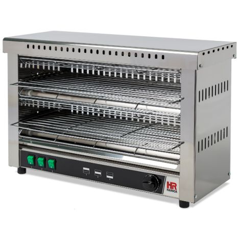 Toaster Double en Inox avec Minuterie 4,2 KW - HR Fainca