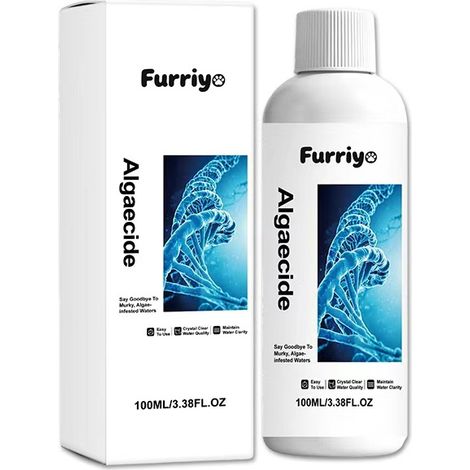 Furriyo Algenentferner für Aquarien, Pflege von Wasserspielen in Aquarien, Entkalkungs- und Reinigungsmittel für Zierfischaquarien. (1/5)