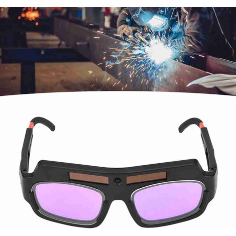 Lunettes à changement de couleur automatique à énergie solaire, lunettes de soudage à protection UV, lunettes de protection oculaire pour soudage à l'arc argon (1/5)