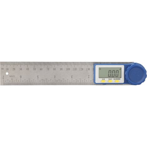Goniometre - Acier Inoxydable 200 Mm - Angle Finder Numerique Magnetique - Pour Mesure Precise D Angle - 1 Unite (1/5)