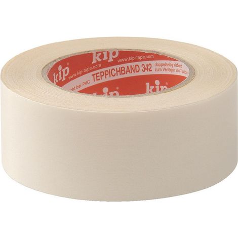 Cinta de tela para alfombras 342 L.25m An.50mm beige Rl.KIP (Por 6)
