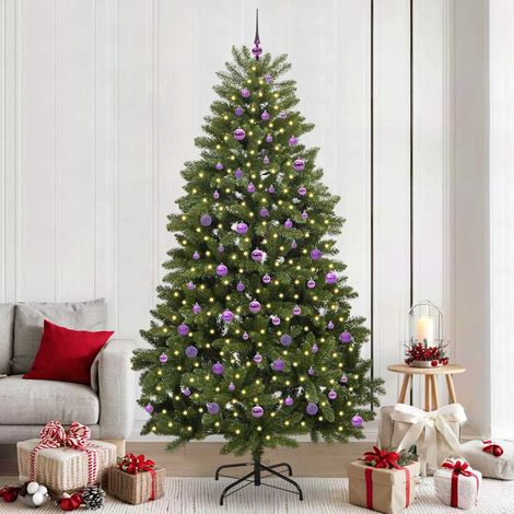 Künstlicher Weihnachtsbaum Grün 240 cm PVC und Metall (1/5)