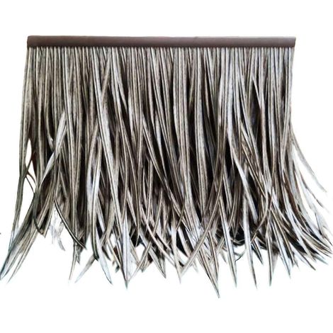 Toiture artificielle en gazon synthétique 50x50cm, imperméable, en PETG, pour la décoration de jardin et de terrasse, avec housse multifonction pour parasol.-Style A (1/5)